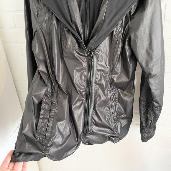 Sarah Pacini Rare Hooded Rain Coat Perfecto Fluid Liquid Motorcycle Matrix 10 - Picture 7 of 14